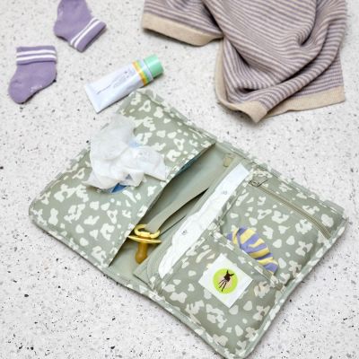 Pochette de change Leo kaki clair