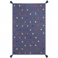 Tapis gris étoiles multicolores (140 x 200 cm)  par AFKliving