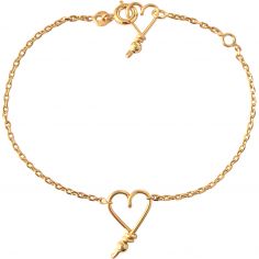 Bracelet chaîne Mon coeur S (goldfilled jaune 14 carats) - Padam Padam
