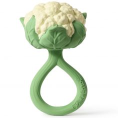 Hochet anneau de dentition 2 en 1 chou-fleur - Oli & Carol