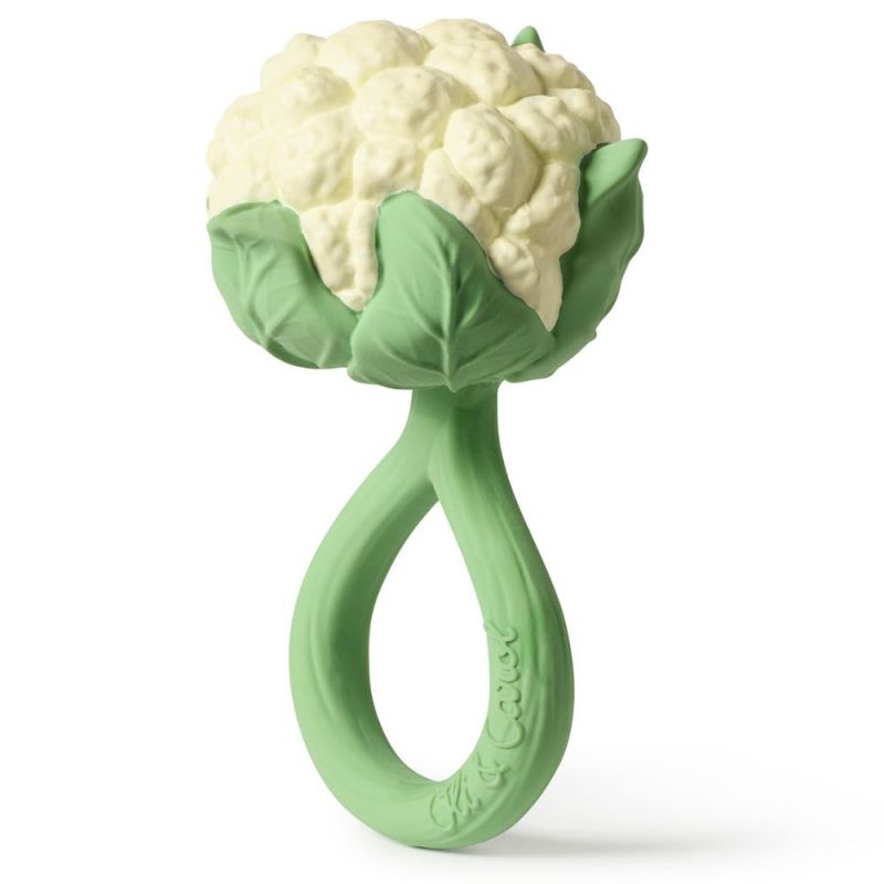 Hochet anneau de dentition 2 en 1 chou-fleur Oli & Carol Produit 3