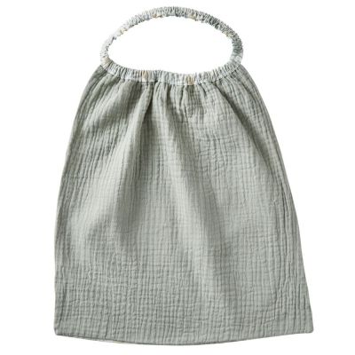 Serviette élastique vert de gris
