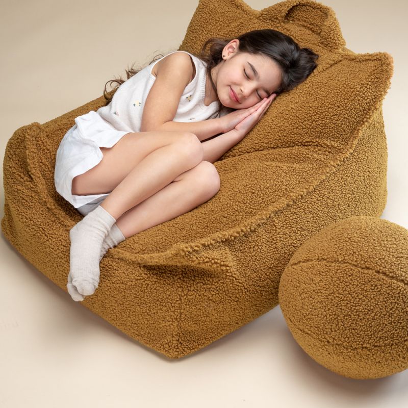 Fauteuil pouf et repose-pieds Maple molletonné Wigiwama Ambiance 4