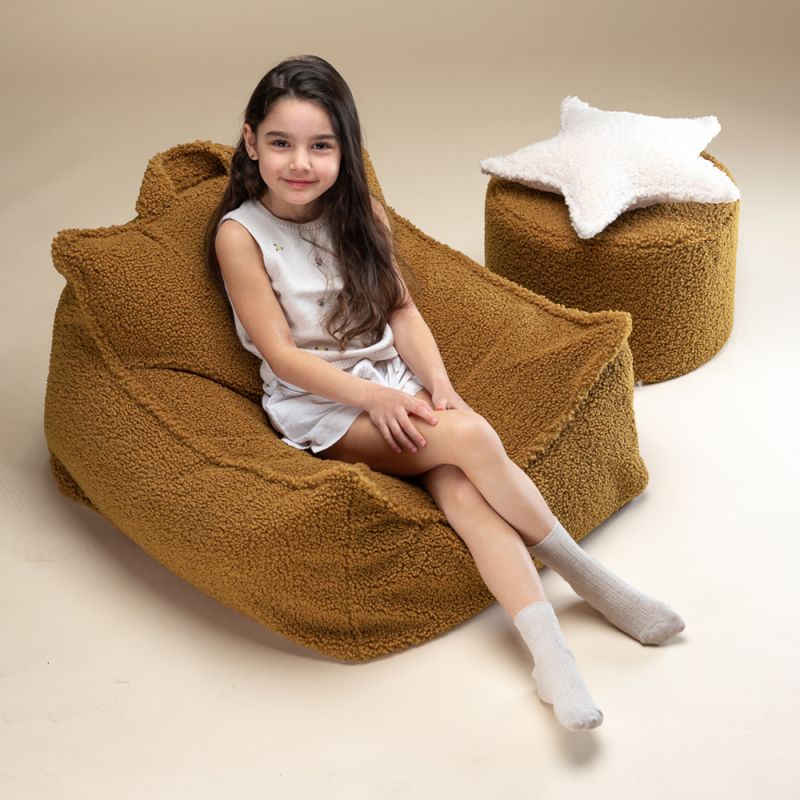Fauteuil pouf et repose-pieds Maple molletonné Wigiwama Ambiance 5