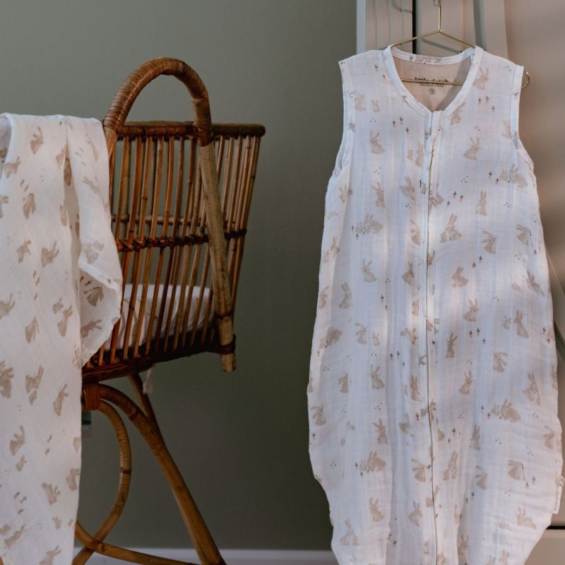 Gigoteuse d'été en gaze de coton Baby Bunny (90 cm) Little Dutch Ambiance 4