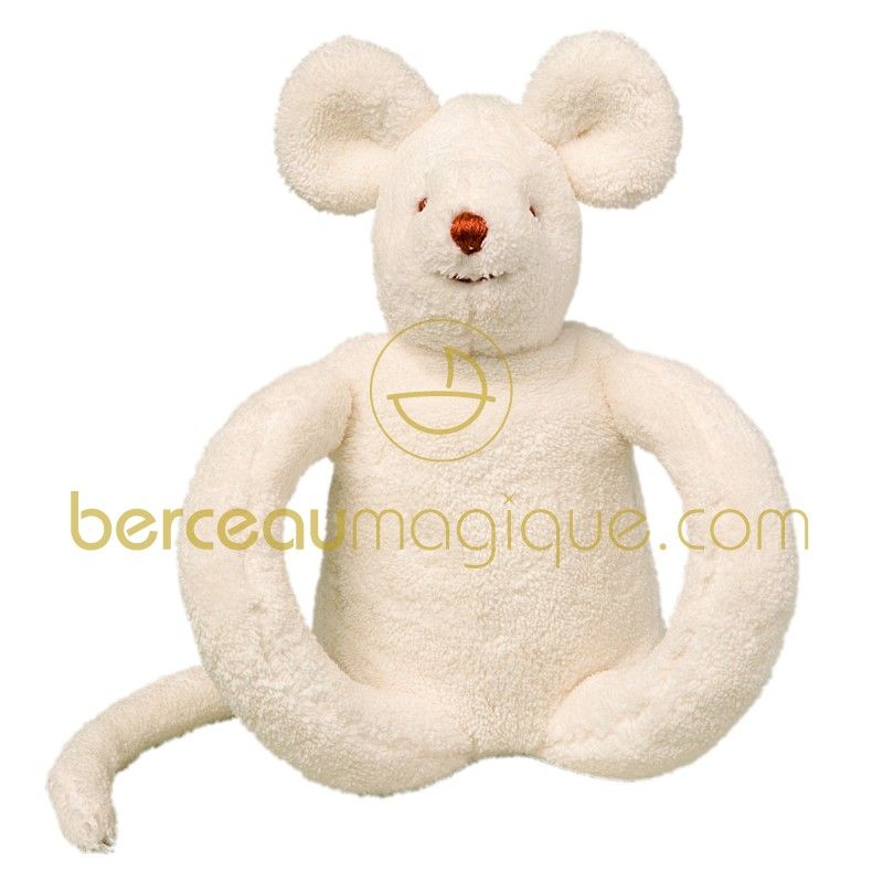 Souris musicale à poignée écrue (19 cm) Trousselier