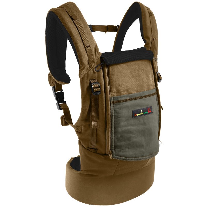 Porte-bébé PhysioCarrier olive avec pack réhausseur et cale-tête Love Radius