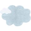 Tapis lavable en coton naturel nuage Mini Dream bleu clair (70 x 100 cm) - Lorena Canals