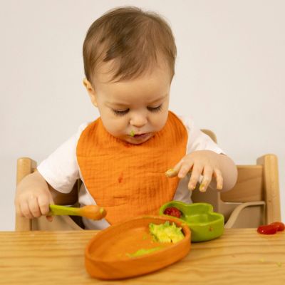 Set repas bébé assiette et cuillère Cathy la carotte (Oli and Carol) - Image 2