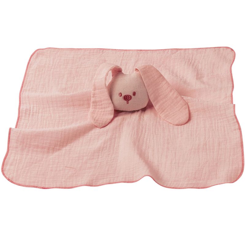 Doudou plat lapin rose Lapidou Nattou