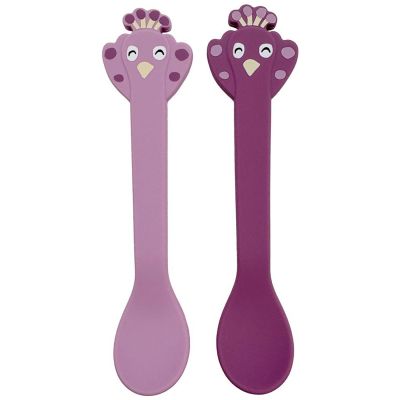 Lot de 2 cuillères en silicone Mrs. Peacock Trixie