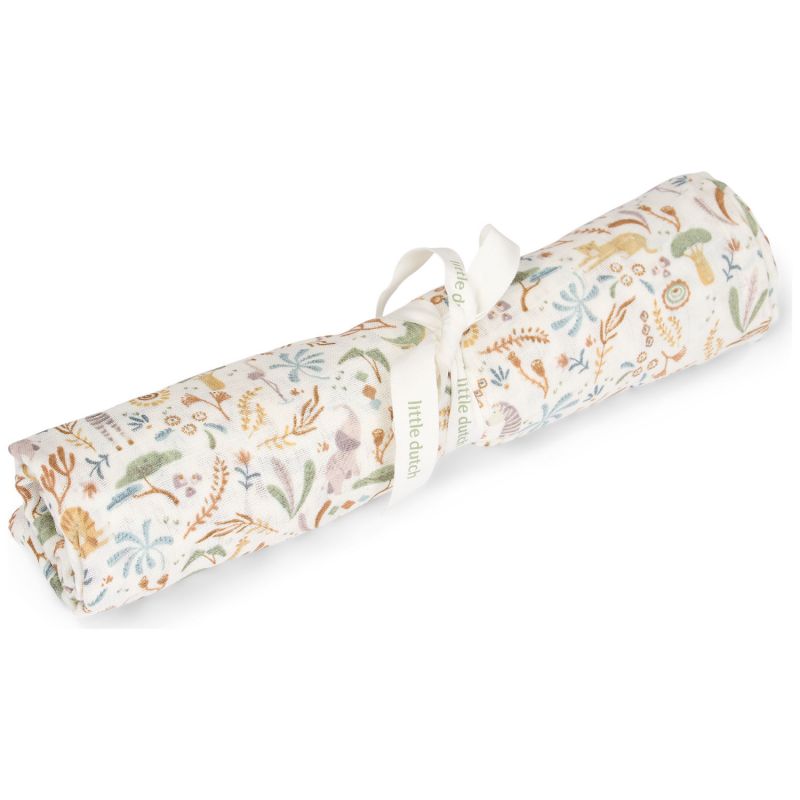 Lange en gaze de coton Safari Wonders (120 x 120 cm) Little Dutch Produit 1