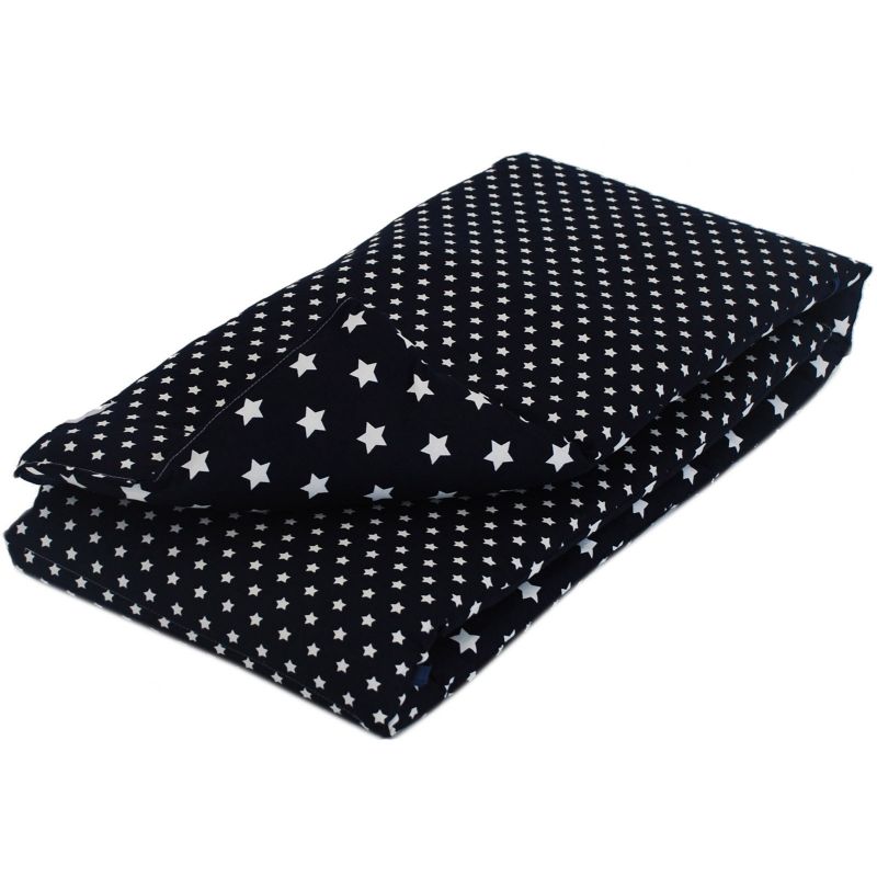 Tour de lit Silver Star bleu foncé (pour lits 60 x 120 et 70 x 140 cm) Moepa
