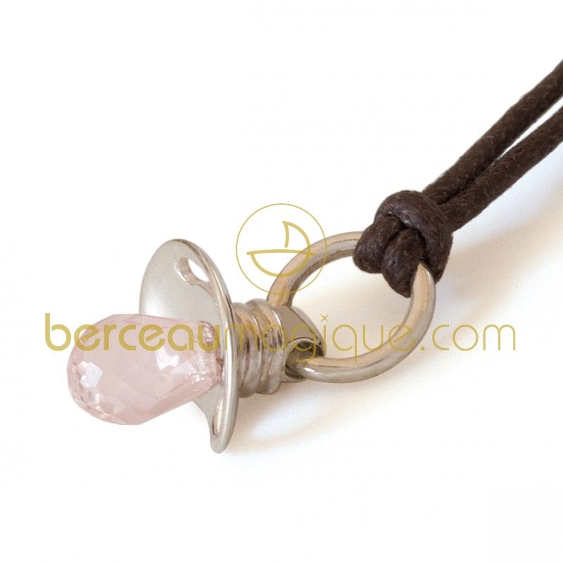 Pendentif Dummy Quartz rose (Argent) Mikado