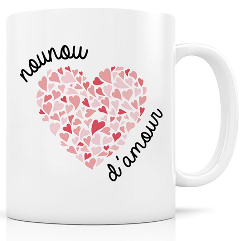 Mug céramique Nounou d'amour Signature Label Tour