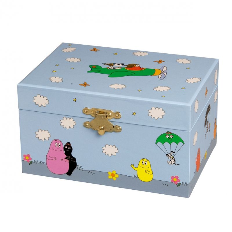 Coffret à bijoux musical Barbapapa et avion Trousselier
