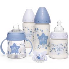 Coffret Naissance Suavinex My Essentials - 2 Biberons 270ml + 1 Biberon 150ml + 1 Tasse + 1 Sucette (-2 à 4 Mois)