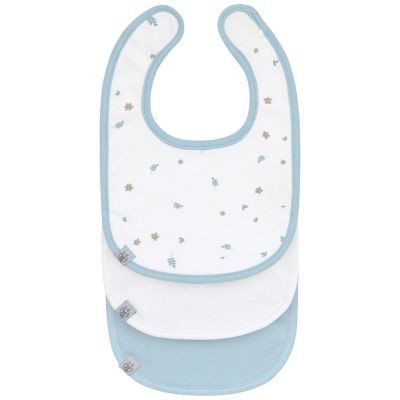 Lot de 3 bavoirs naissance Floral Lässig 