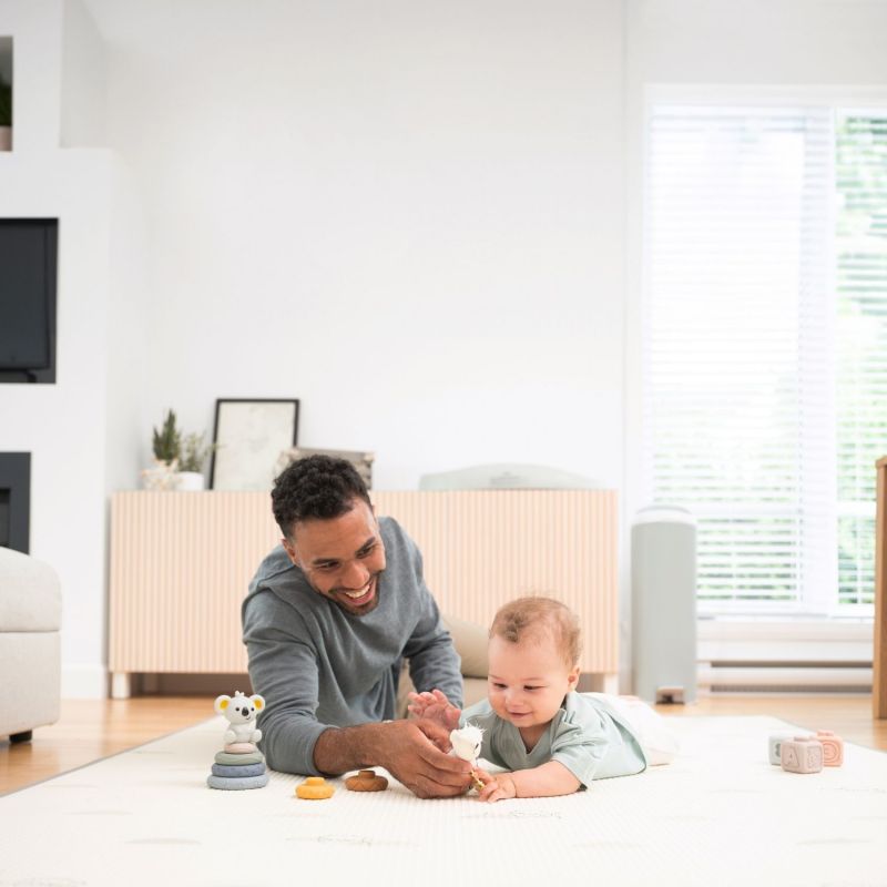 Poubelle à couches Platinium Sauge avec recharge Diaper Genie Ambiance 9