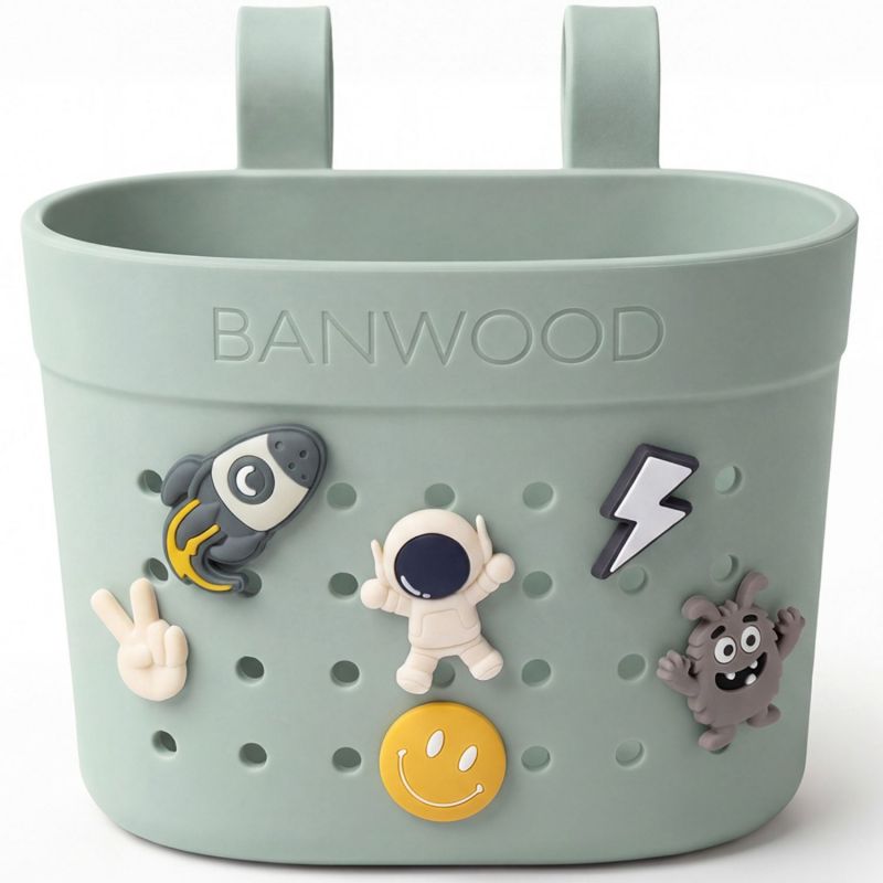 Panier de vélo à personnaliser Pin et Ride Argile Banwood Produit 3