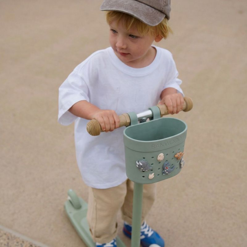 Panier de vélo à personnaliser Pin et Ride Argile Banwood Ambiance 6