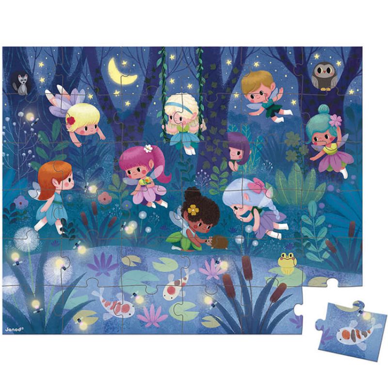 Puzzle Les fées et les nénuphars (36 pièces) Janod