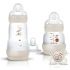 Coffret Naissance Sable (2 biberons+1 sucette+1 tétine débit 1) - MAM