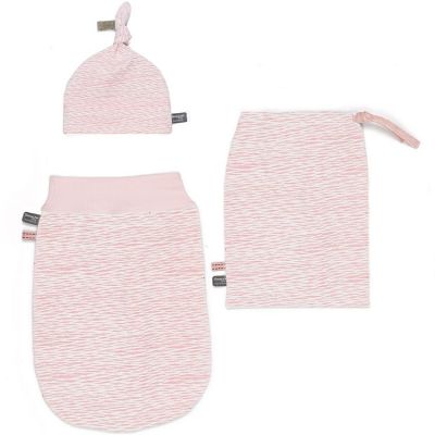 Ensemble sac de nuit bustier, bonnet et sac Cocoon rose (0-3 mois) Snoozebaby
