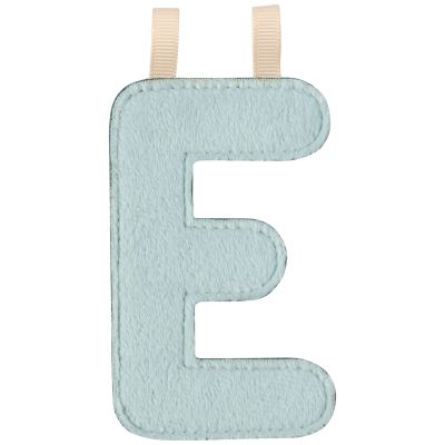 Lettre phosphorescente en tissu à suspendre E Bleu Lilliputiens
