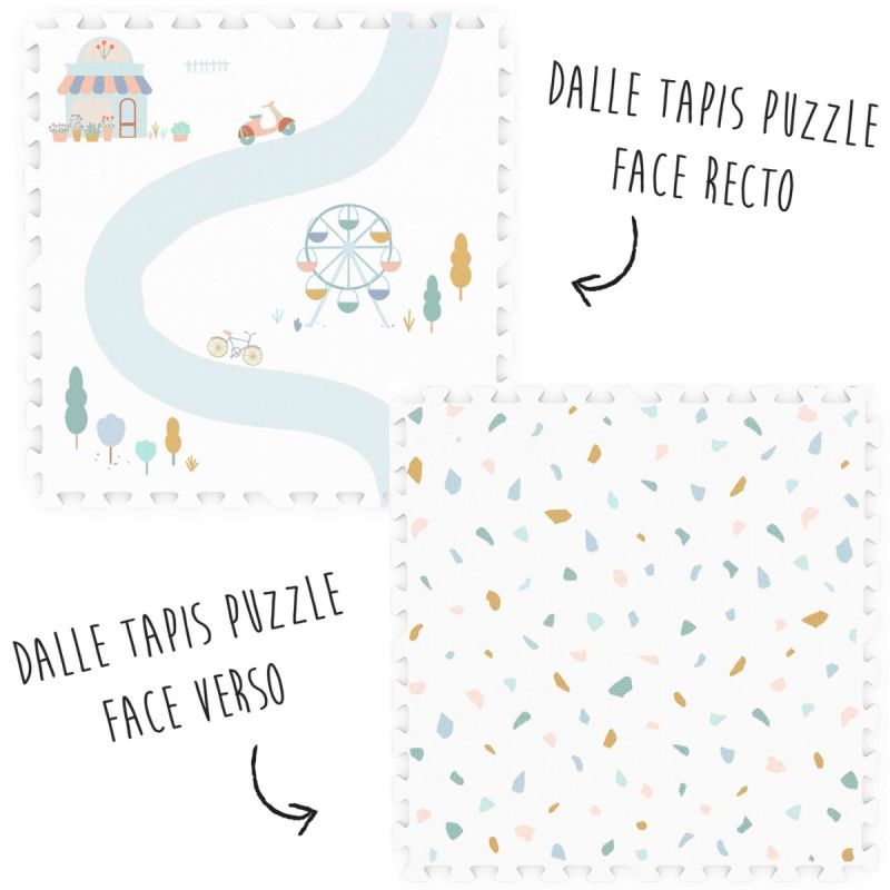 Tapis puzzle 3 en 1 Tiloo Village (120 x 180 cm) Play&Go Produit 7