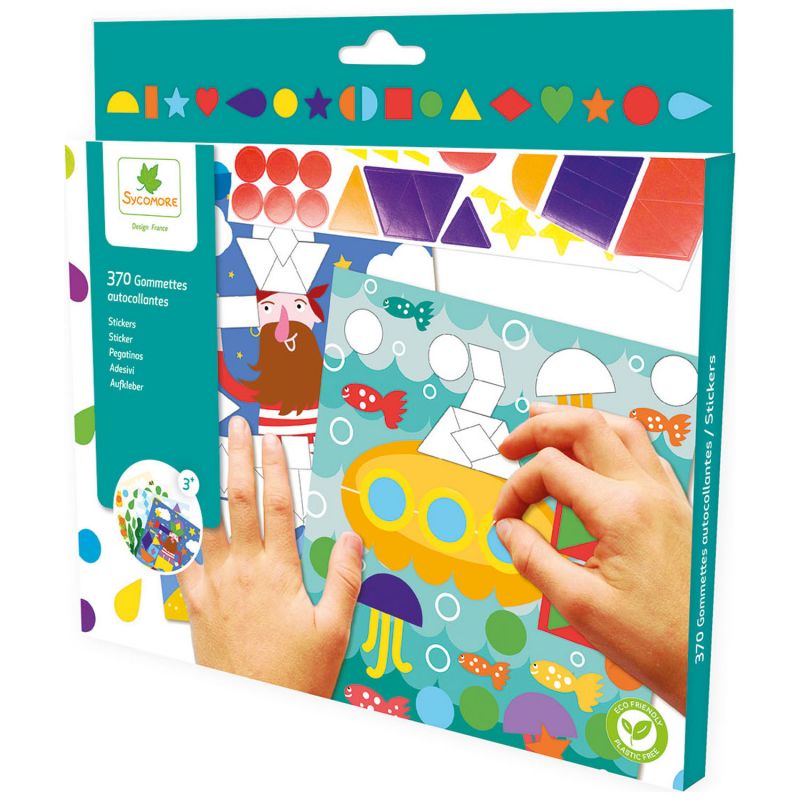 Pochette de gommettes garçon (370 gommettes) Sycomore Packaging 1