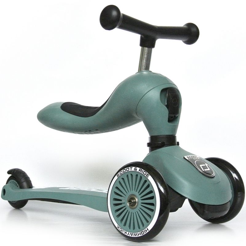 Porteur évolutif en trottinette Highwaykick 1 vert forêt - Reconditionné Scoot And Ride Produit 4