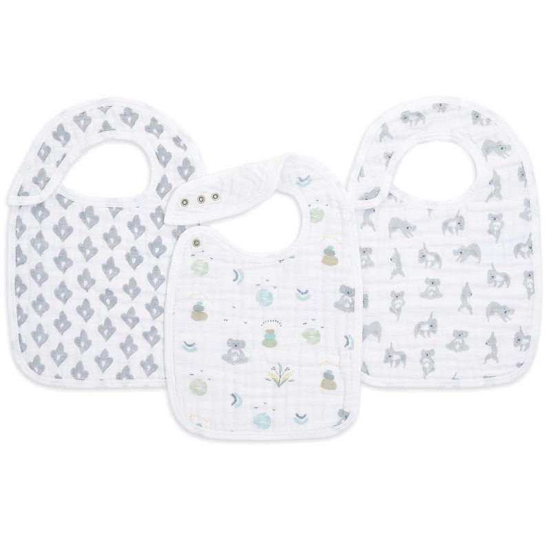 Lot de 3 bavoirs à pression Now + Zen aden + anais