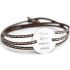 Bracelet cuir maman Amazone family (argent 925°) - Petits trésors