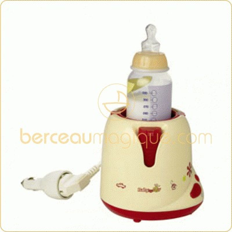 Chauffe-biberon vapeur maison-voiture (framboise et crème) Babymoov