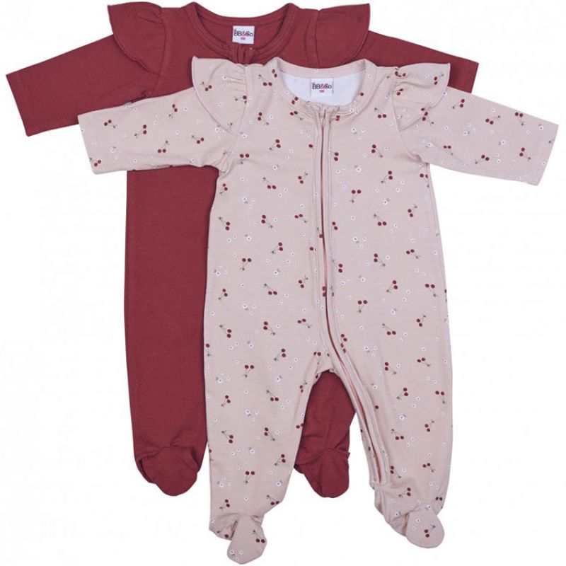 Lot de 2 pyjamas en coton Cerise (6 mois) BB & Co