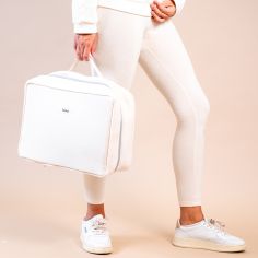 Valise de maternité crème