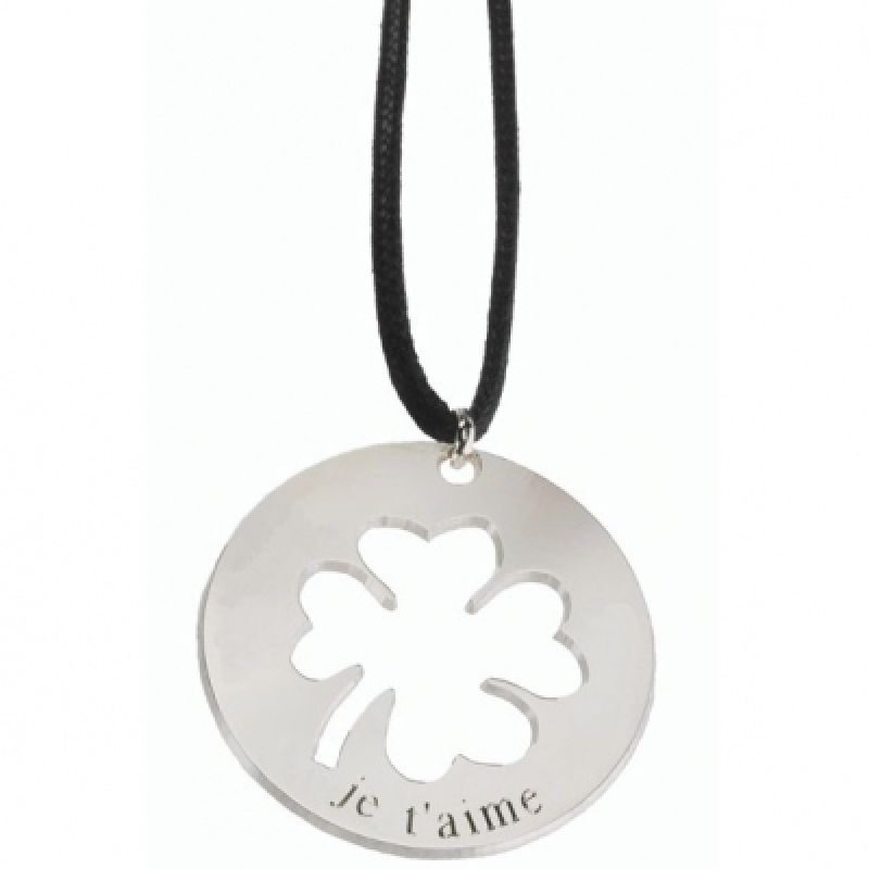 Pendentif sur cordon Lucky (argent 925°) Petits trésors