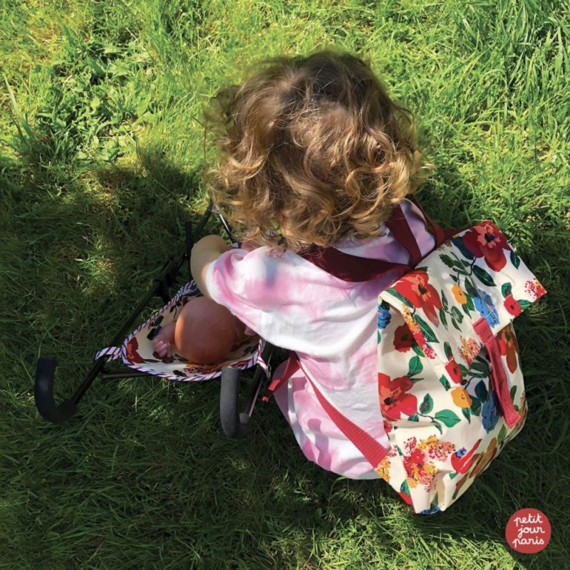 Sac à dos bébé mini-coursier Le Petit Lucas Du Tertre Hibiscus Petit Jour Paris Ambiance 2
