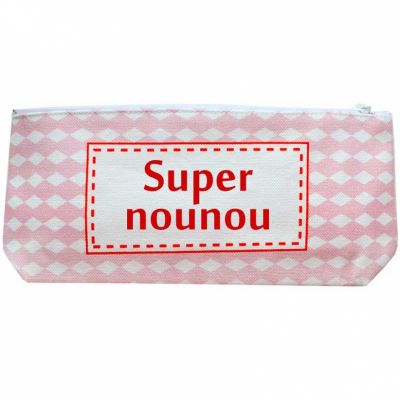 Trousse vintage rose clair (personnalisable) Les Griottes