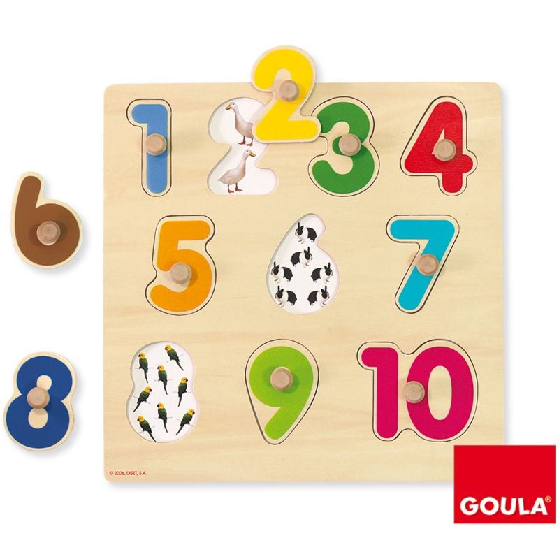 Puzzle à encastrement numéros Goula