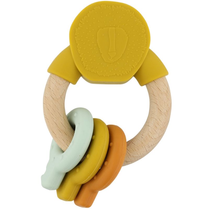 Anneau d'activités en silicone et bois Mr. Lion Trixie