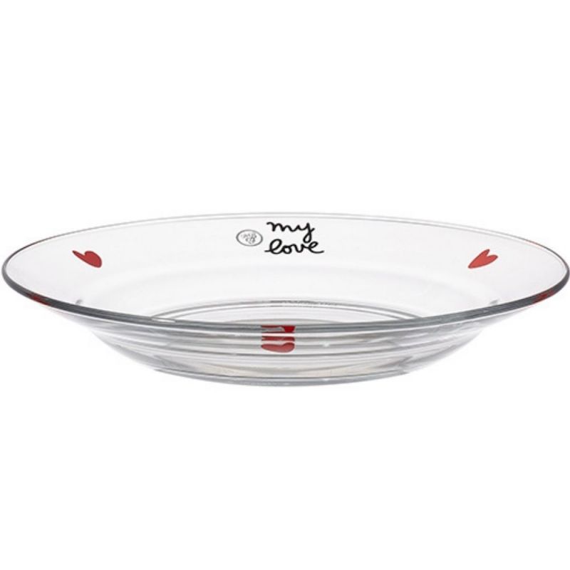Assiette Duralex Cœur + ventouse (personnalisable) Le Biberon Français