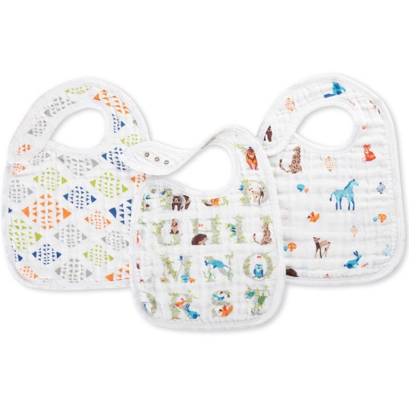 Lot de 3 bavoirs Paper Tales aden + anais