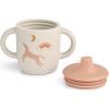 Tasse à bec en silicone Neil Dream Ecru Liewood Produit ouvert 2