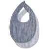 Lot de 2 bavoirs en mousseline Tradewinds-Baby Blue Mushie Produit 1