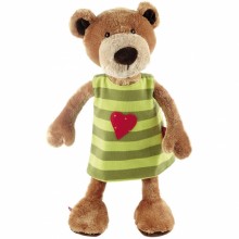 Peluche ours avec robe réversible Sweety (40 cm)  par Sigikid