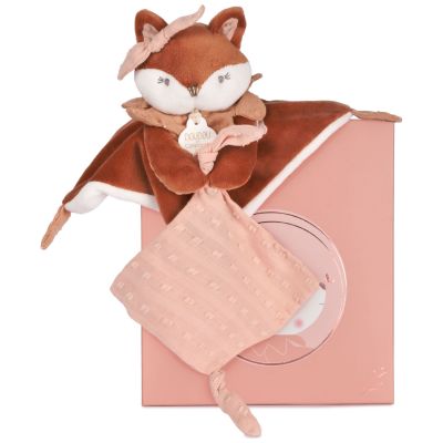 Doudou attache-sucette Mina marron (22 cm) Doudou et Compagnie