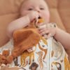 Doudou attache sucette feuille Caramel  par Jollein