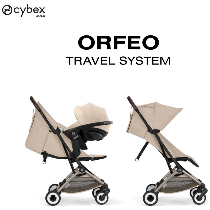 Poussette Ultra Compacte Orfeo 2026 châssis Taupe Almond Beige Cybex Produit 5